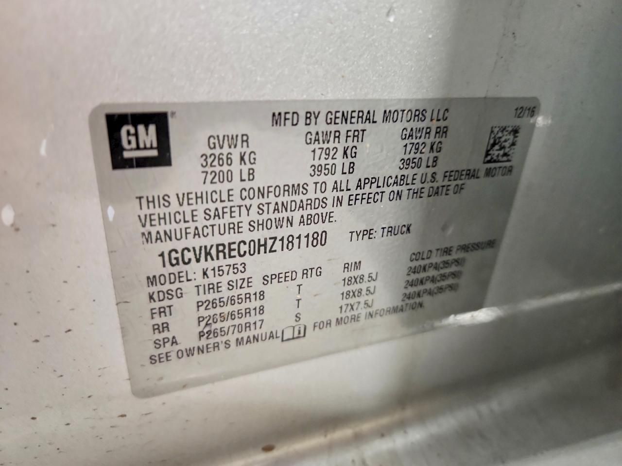 2017 Chevrolet Silverado