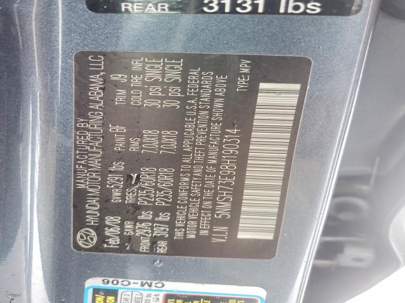 2008 Hyundai Santa fe se