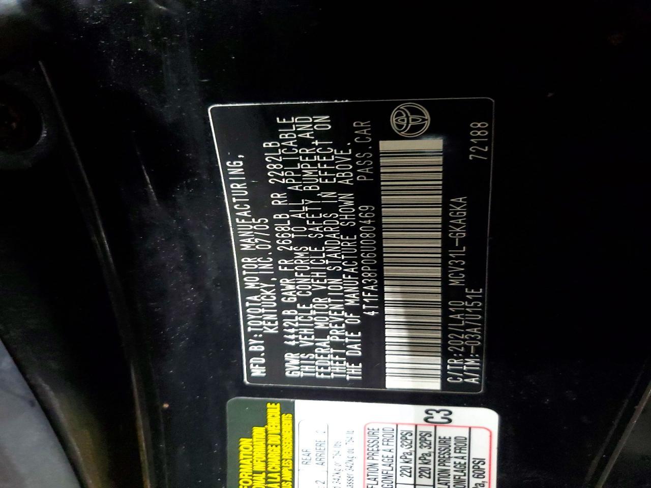2006 Toyota Camry Solara se
