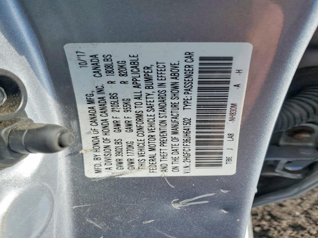 2018 Honda Civic ex