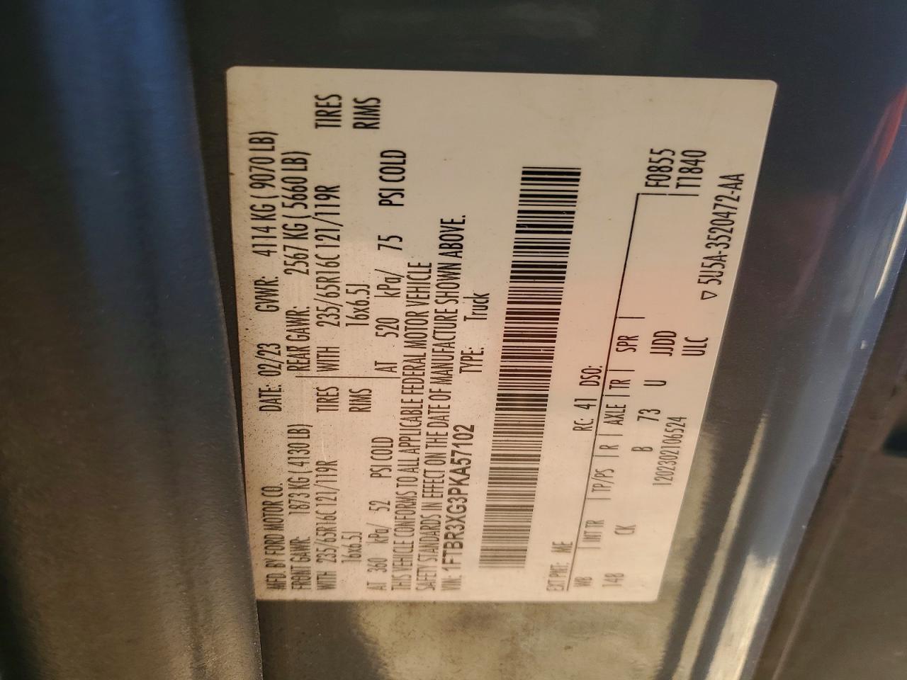 2023 Ford Transit T-250