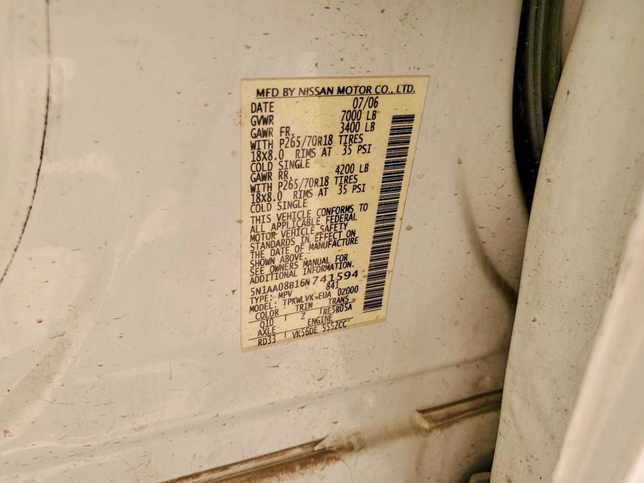 2006 Nissan Armada se