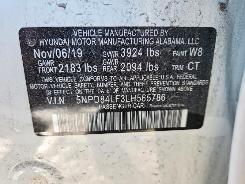 2020 Hyundai Elantra sel