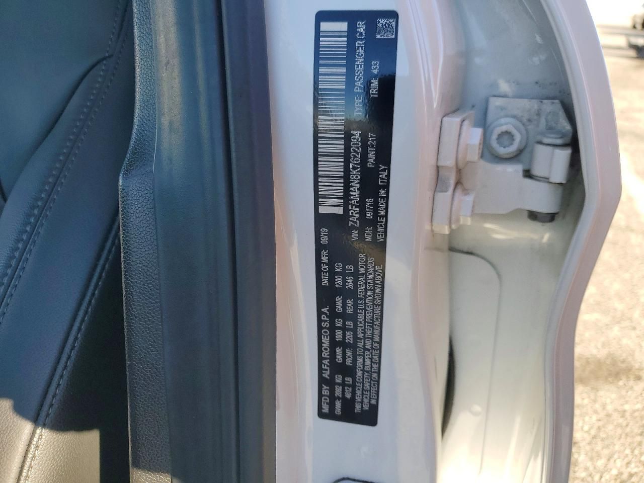 2019 Alfa Romeo Giulia