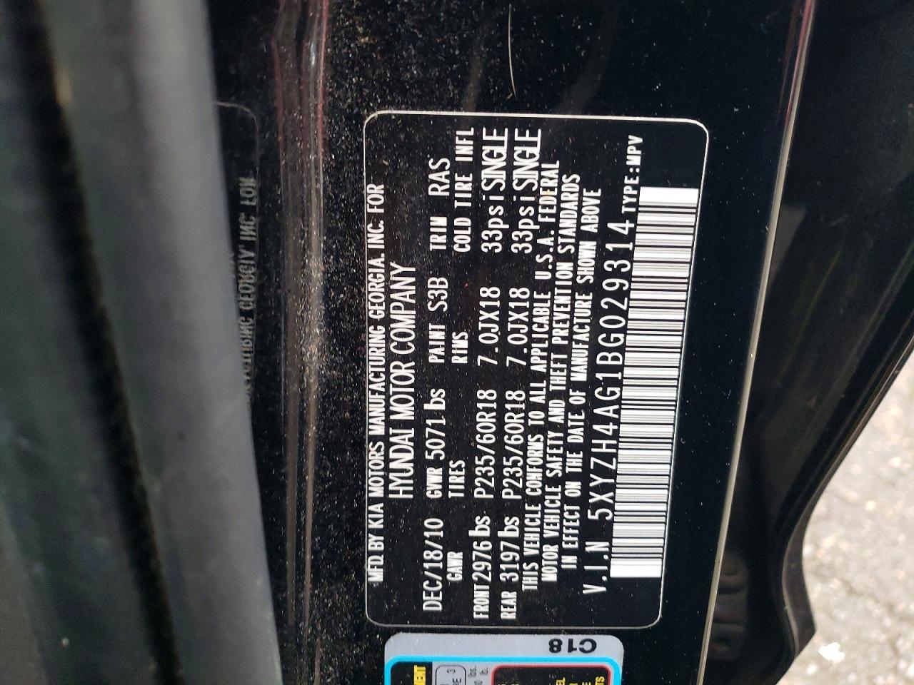 2011 Hyundai Santa fe se