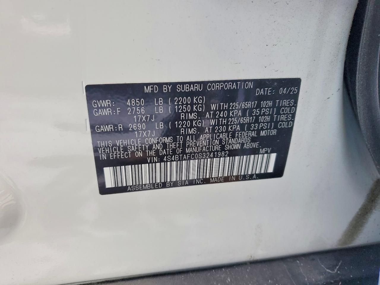 2025 Subaru Outback Premium