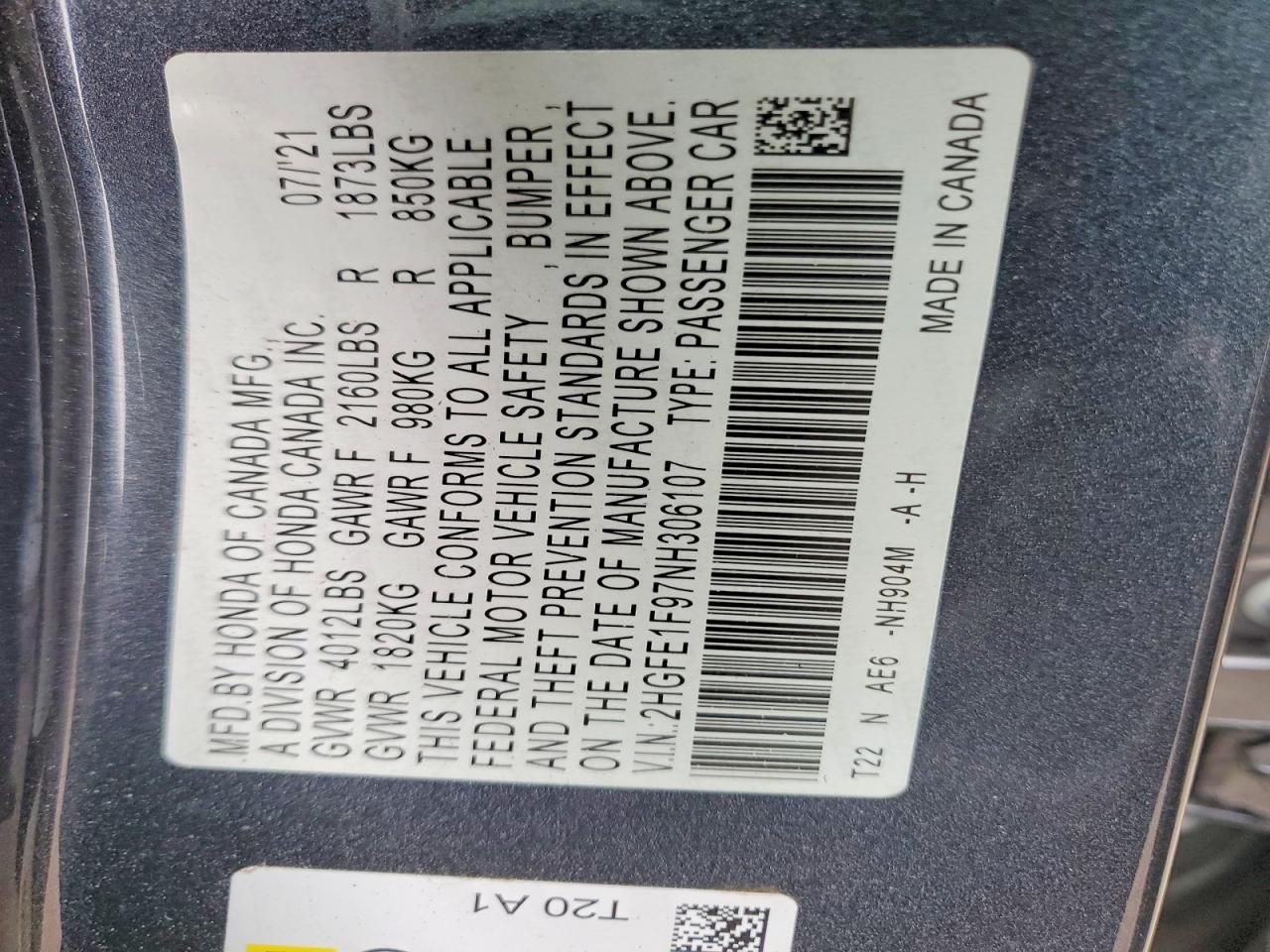 2022 Honda Civic Touring