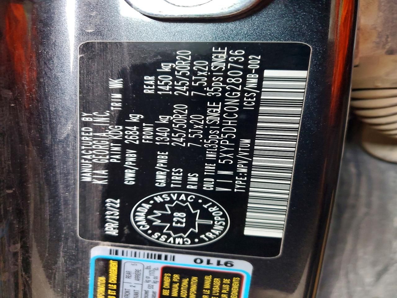 2022 KIA Telluride sx