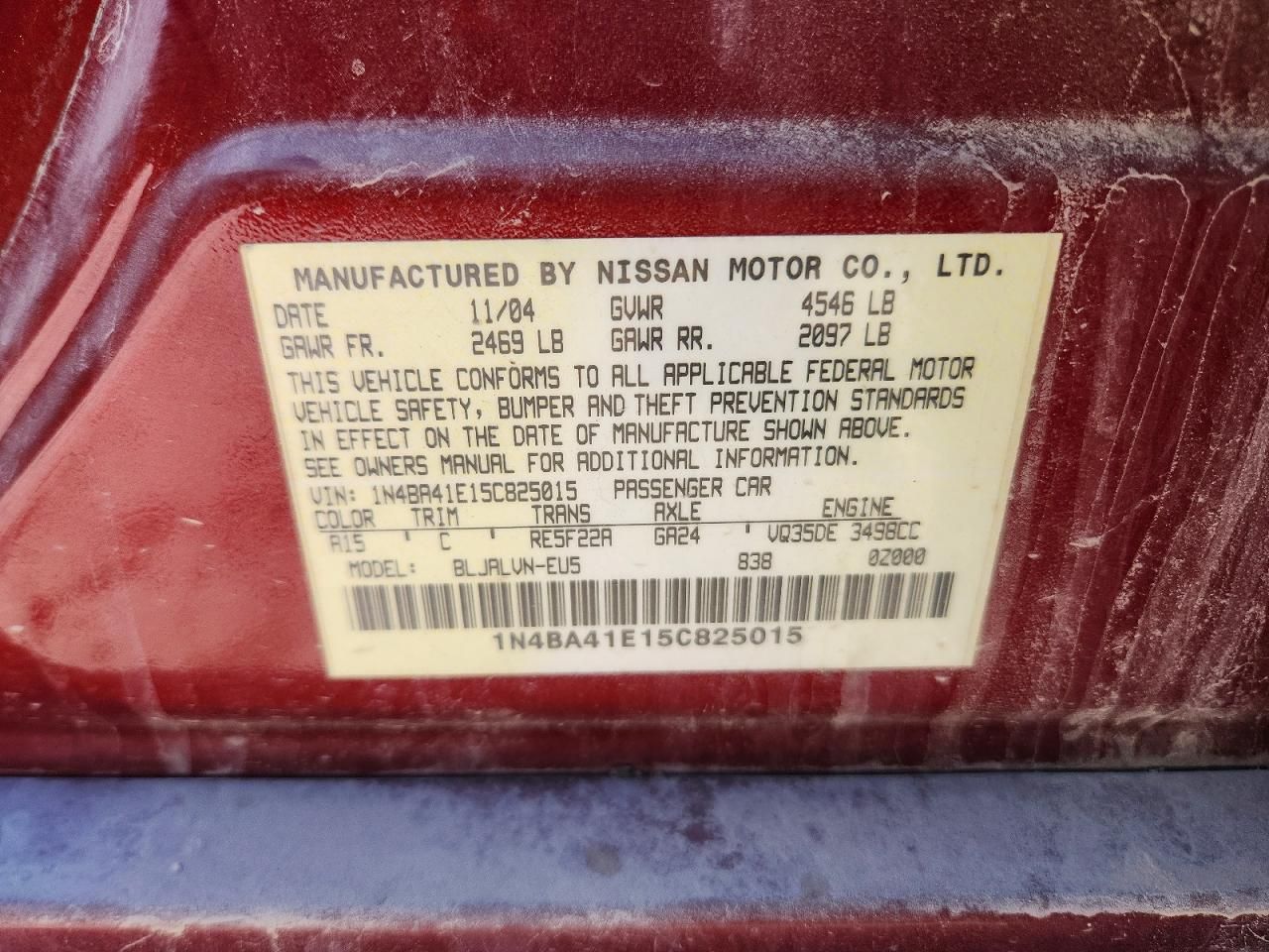 2005 Nissan Maxima se