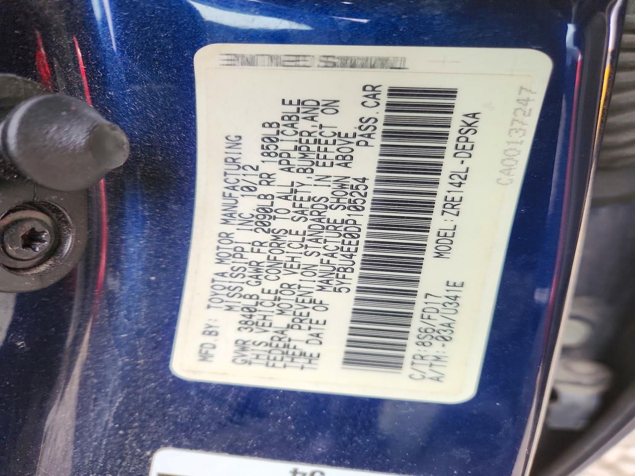 2013 Toyota Corolla Base