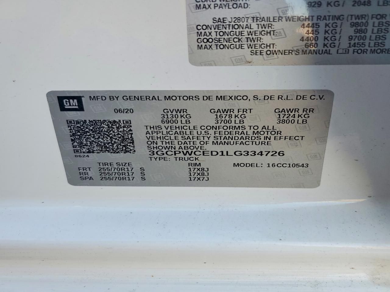 2020 Chevrolet Silverado C1500 lt