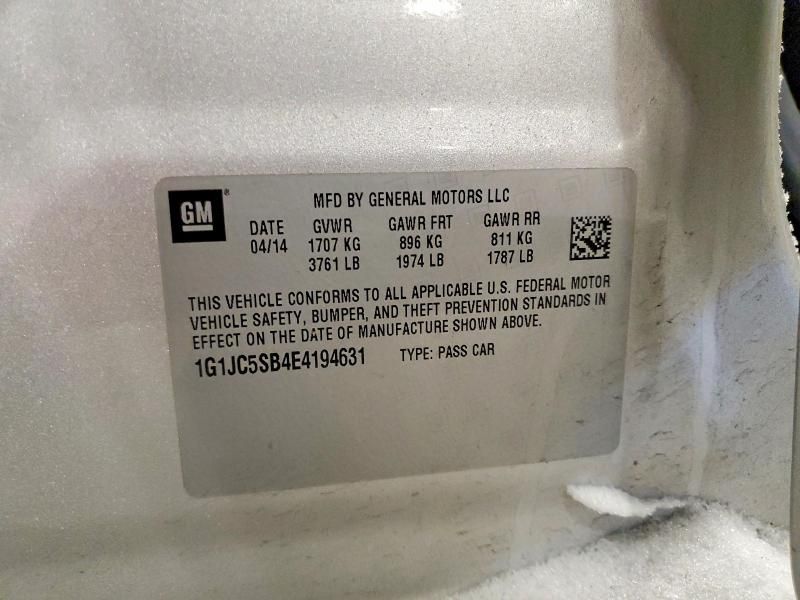 2014 Chevrolet Sonic lt