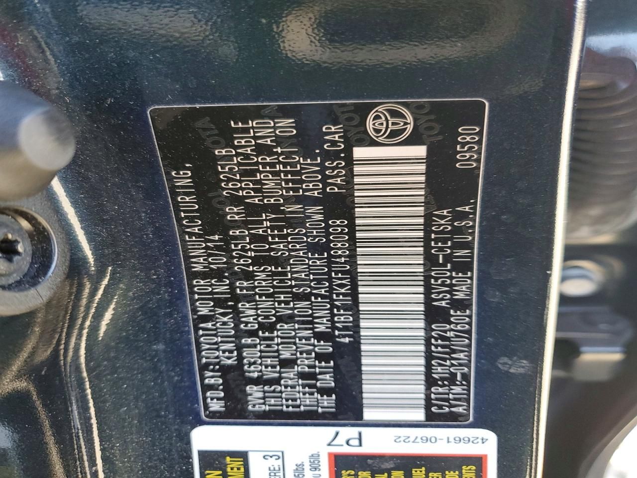 2015 Toyota Camry le