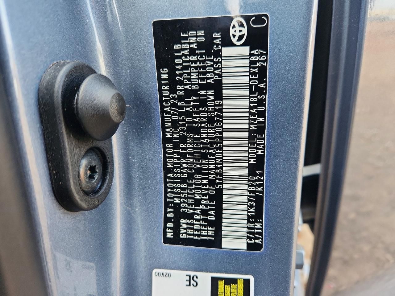 2023 Toyota Corolla le