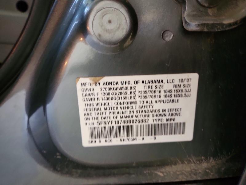 2008 Honda Pilot exl