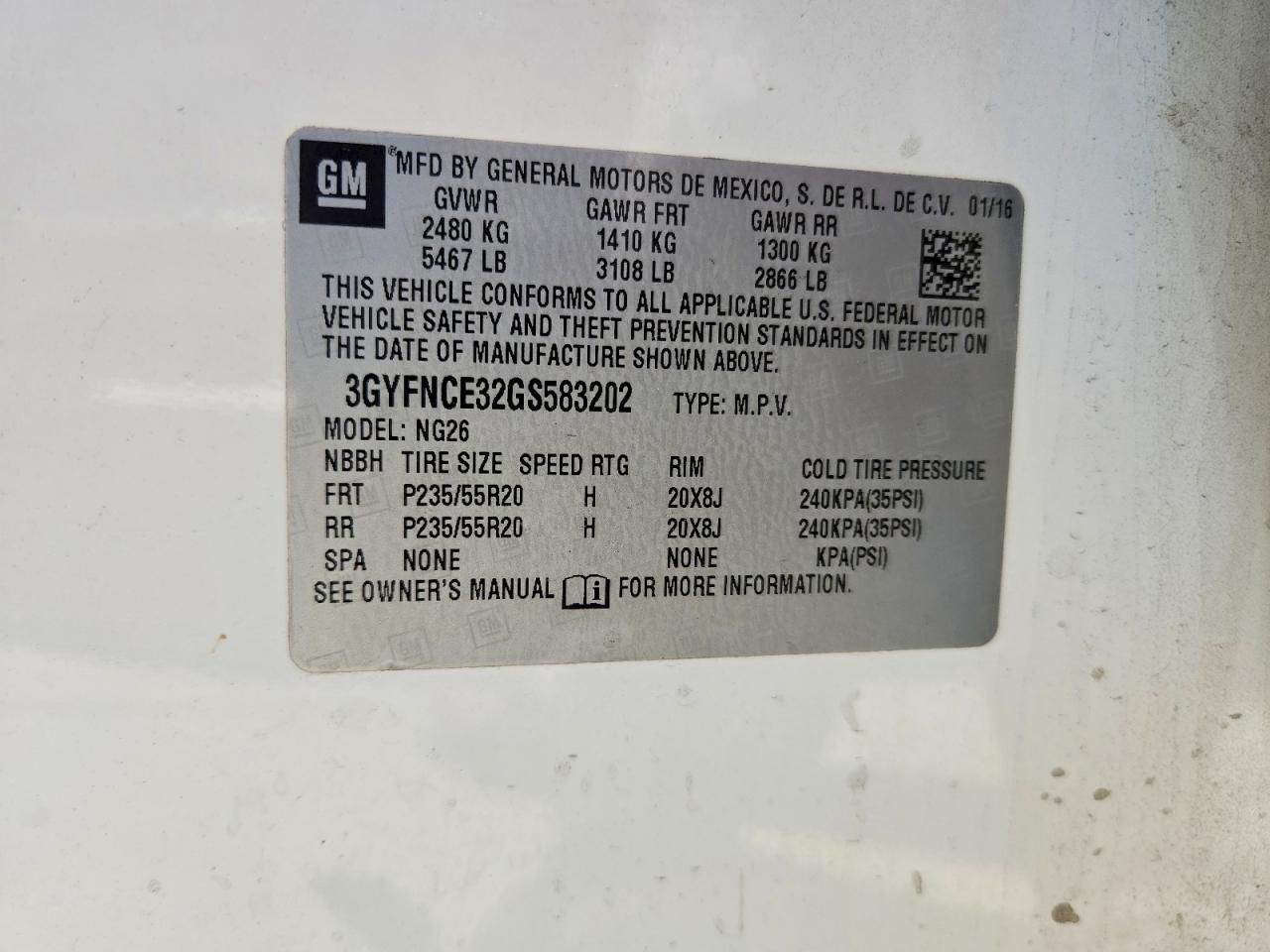 2016 Cadillac Srx Performance Collection