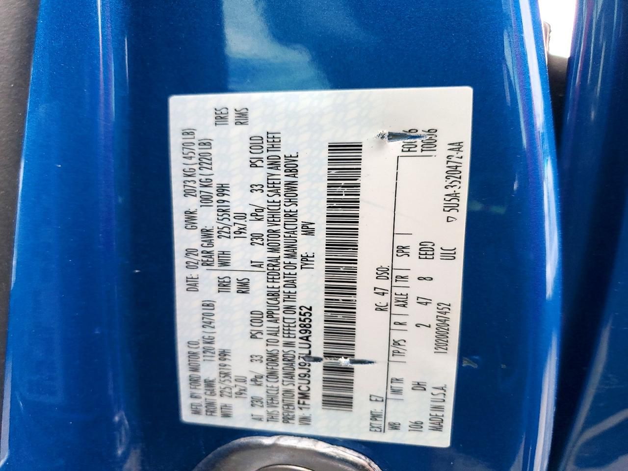 2020 Ford Escape Titanium