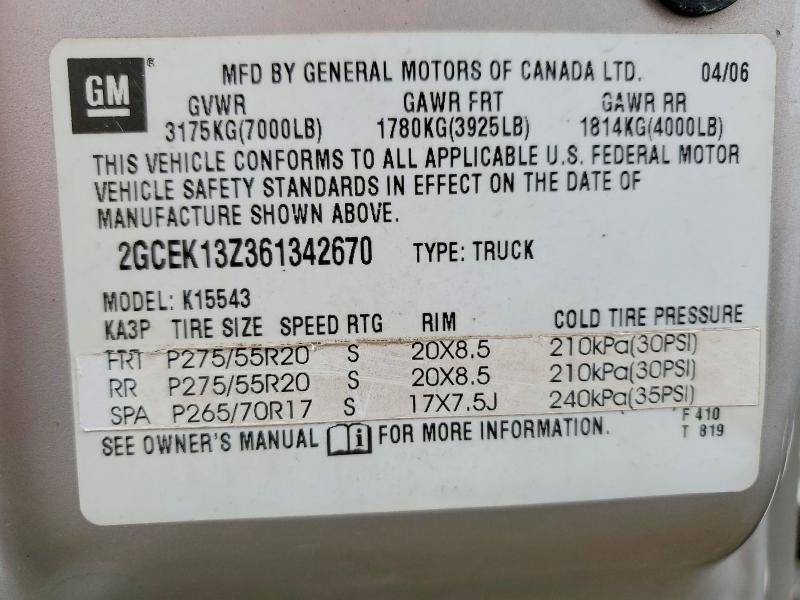 2006 Chevrolet Silverado K1500