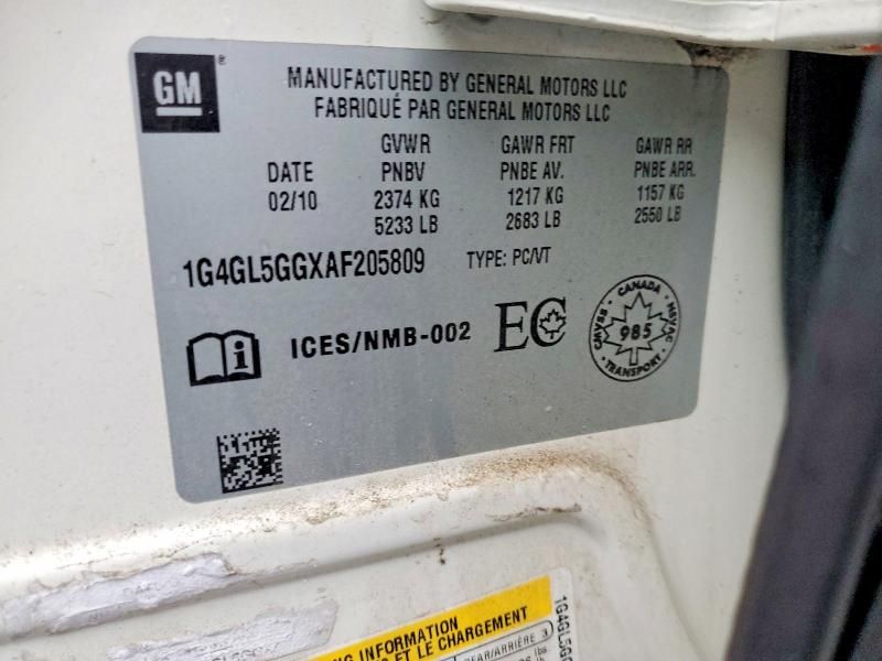 2010 Buick Allure/lacrosse cxl