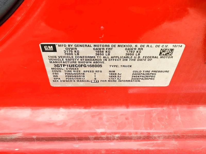 2015 GMC Sierra C1500 sle