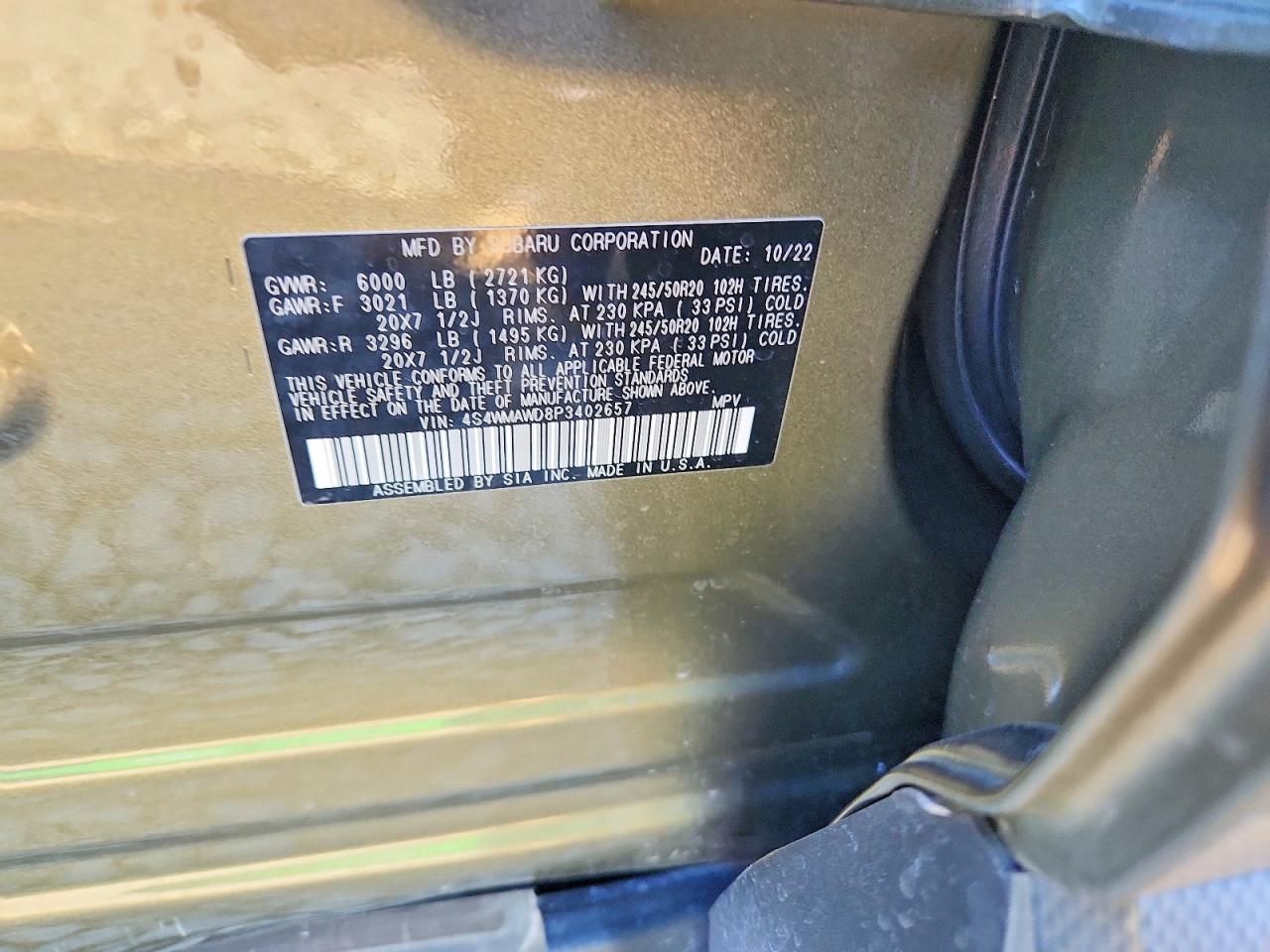 2023 Subaru Ascent Touring