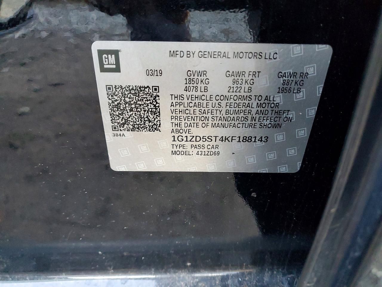 2019 Chevrolet Malibu lt