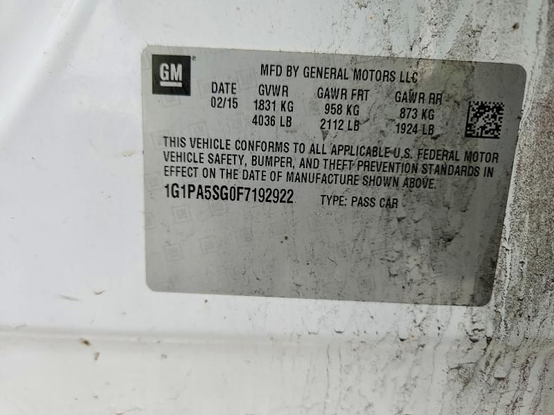 2015 Chevrolet Cruze ls