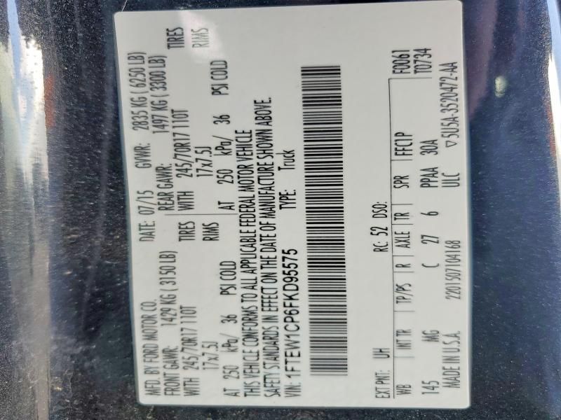 2015 Ford F150 Supercrew