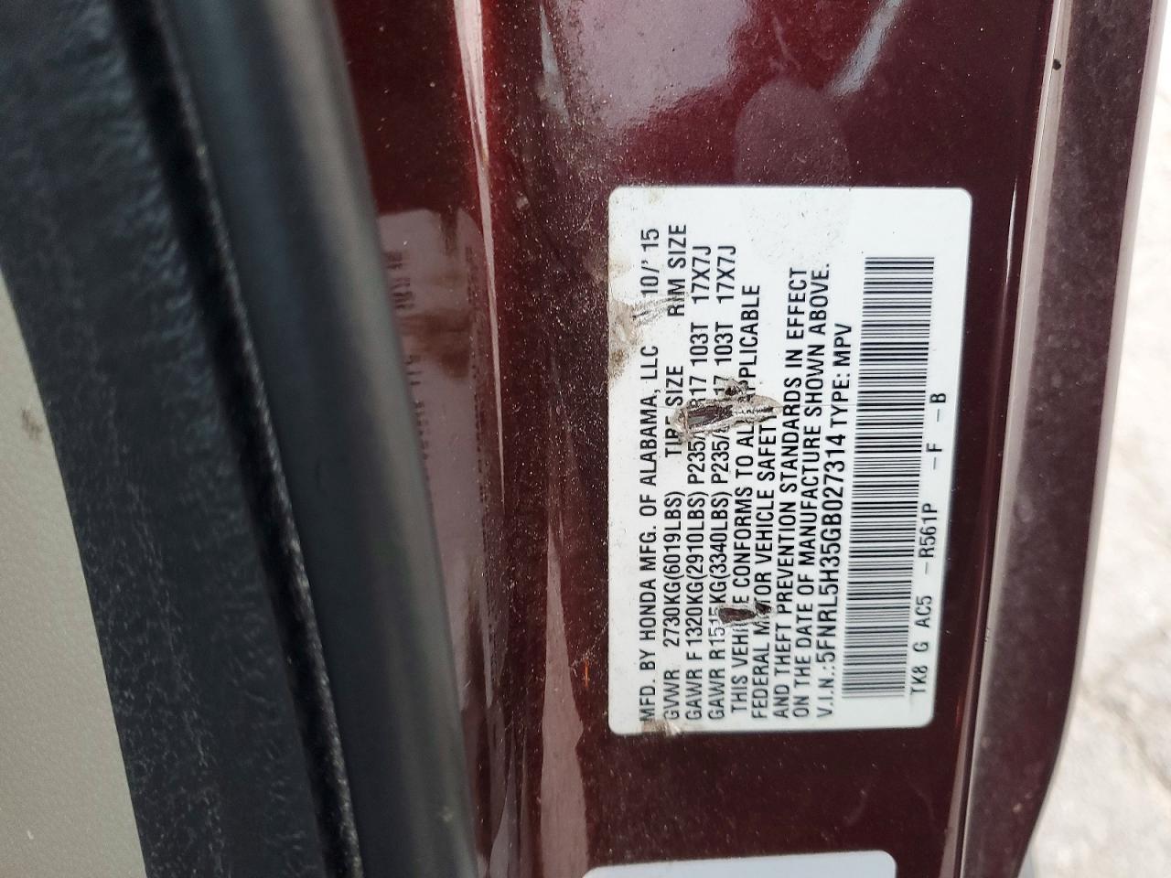 2016 Honda Odyssey se