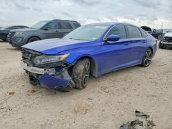 Salvage cars for sale from Copart Houston, TX: 2018 Honda Accord Sport