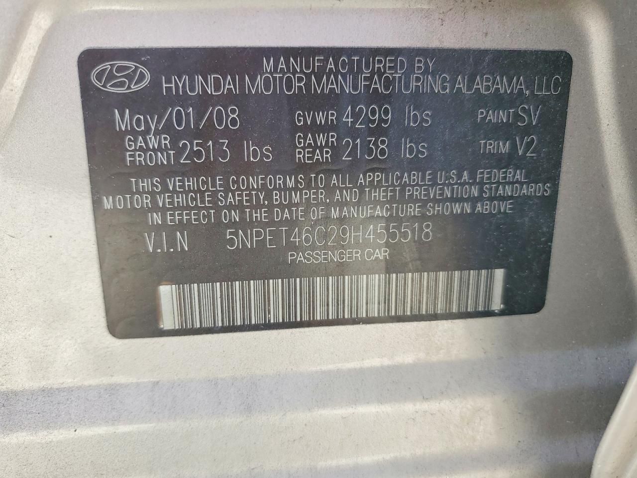 2009 Hyundai Sonata gls