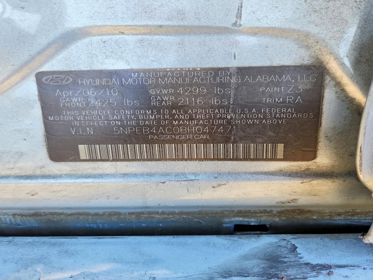 2011 Hyundai Sonata gls