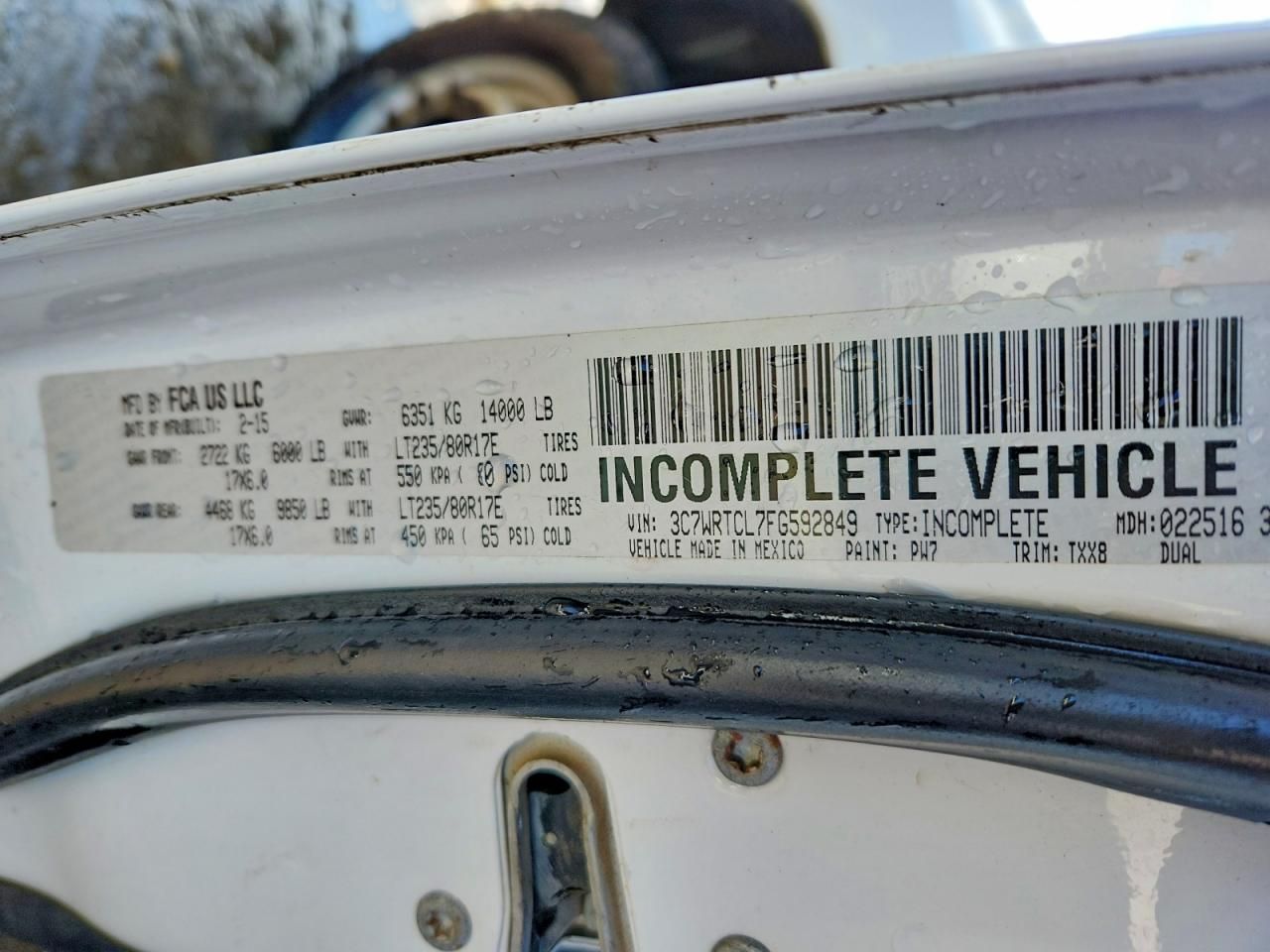 2015 Dodge RAM 3500 SLT Crew Cab &