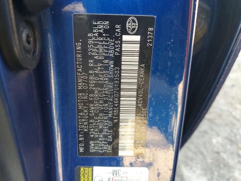 2007 Toyota Camry ce