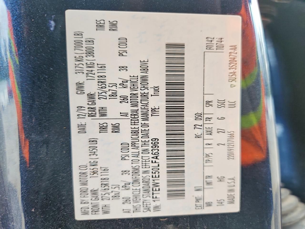 2020 Ford F150 Supercrew