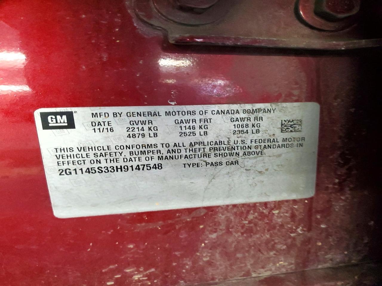 2017 Chevrolet Impala Premier