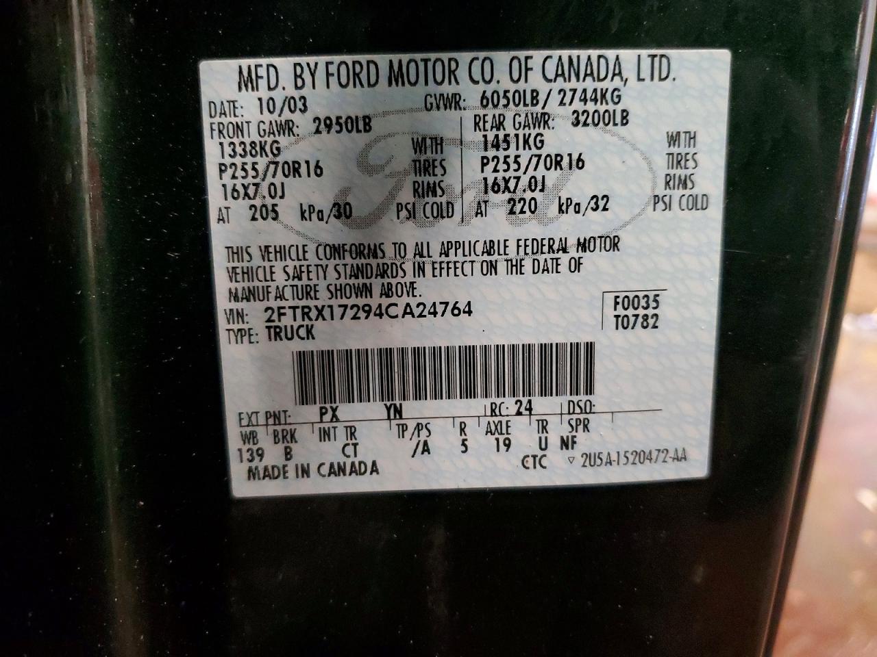 2004 Ford F-150 Heritage Classic