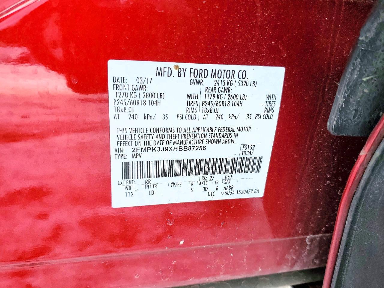 2017 Ford Edge sel