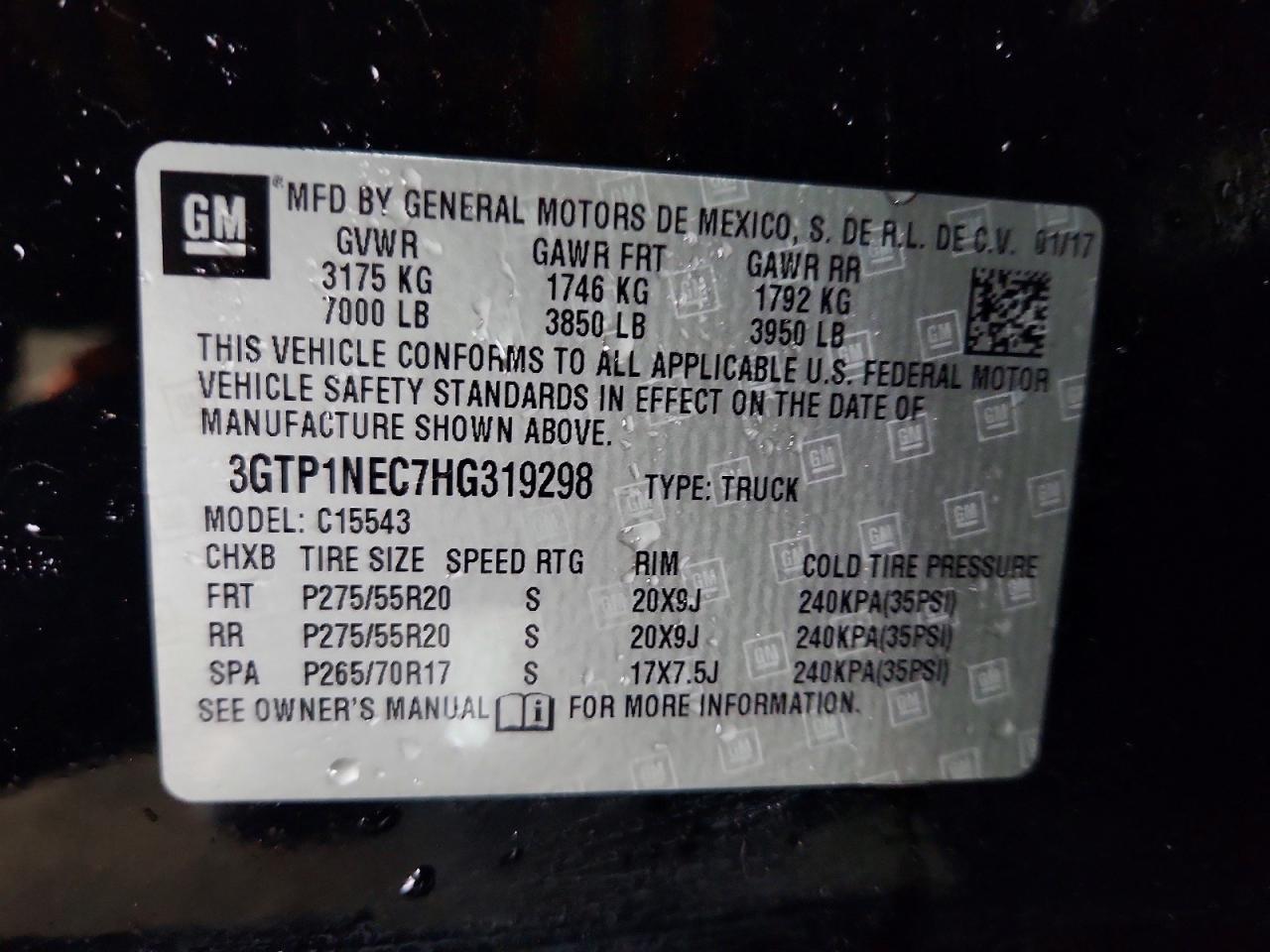 2017 GMC Sierra C1500 SLT