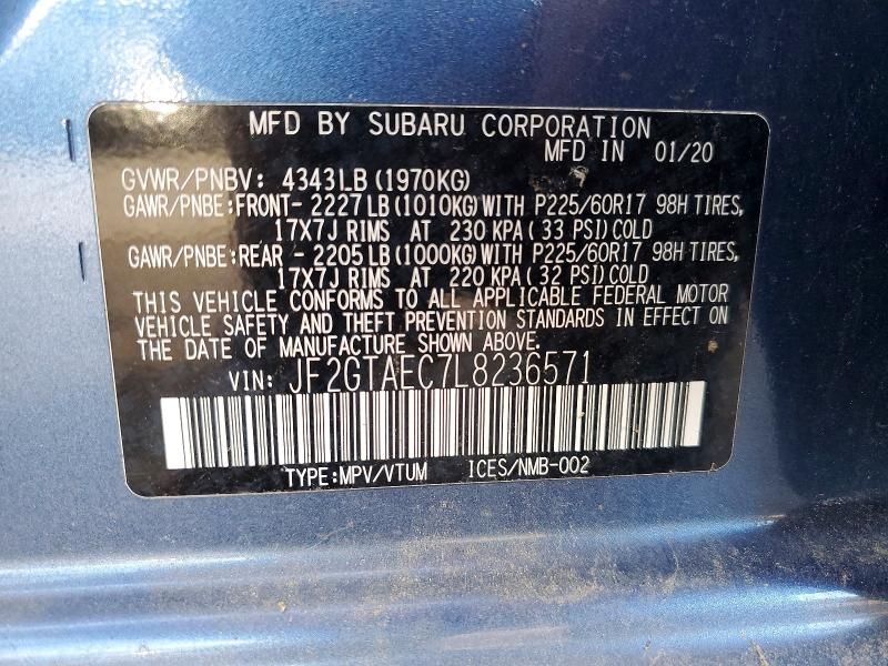 2020 Subaru Crosstrek Premium