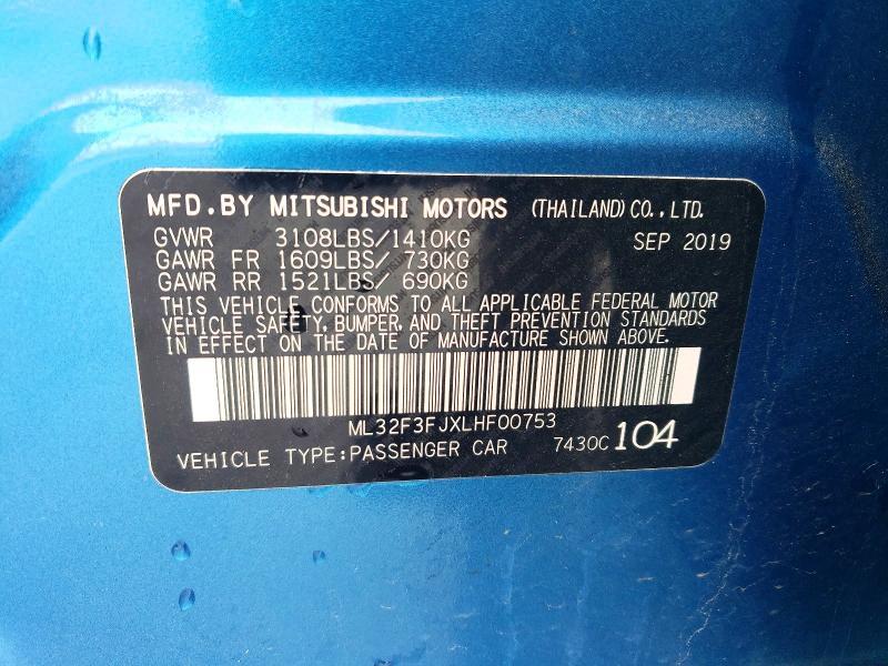 2020 Mitsubishi Mirage G4 es