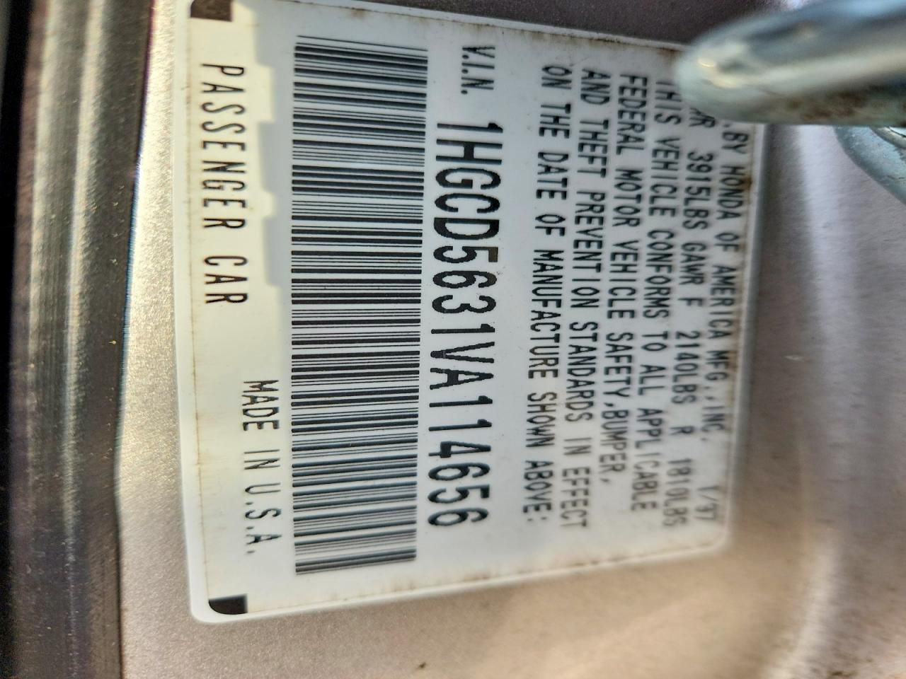 1997 Honda Accord lx