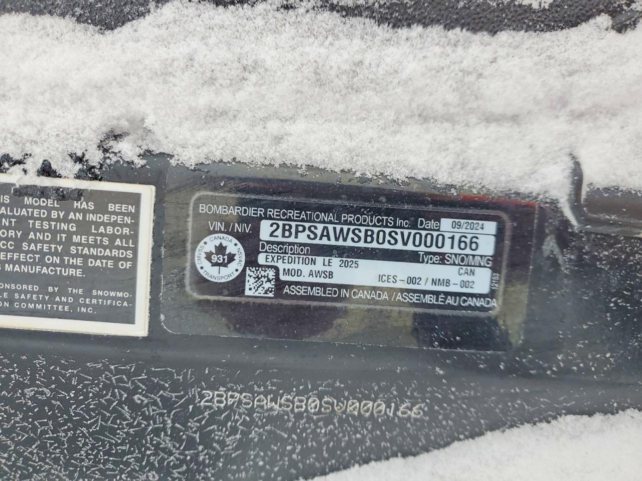 2025 Skidoo Expedition SE 900 T