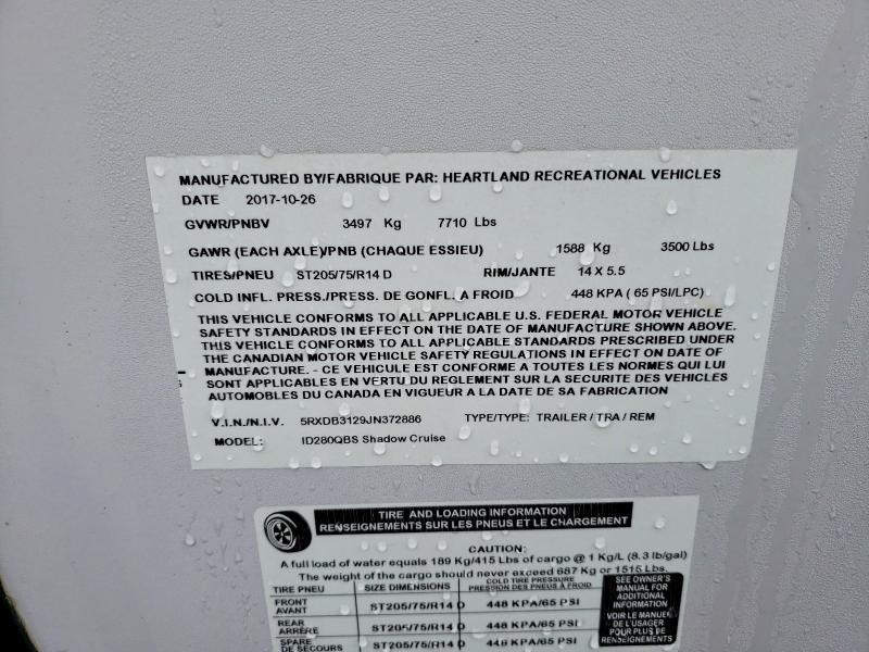 2018 Crrv 2018 Shadow Cruiser ID280QBS Camper