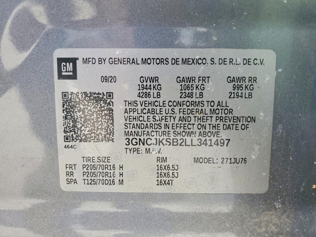 2020 Chevrolet Trax ls