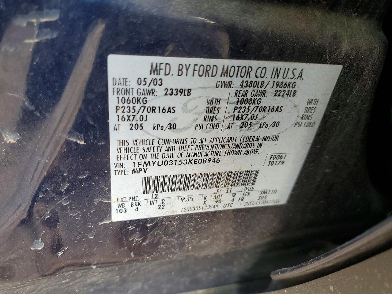 2003 Ford Escape xlt