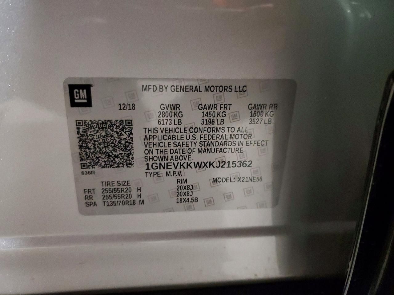 2019 Chevrolet Traverse Premier