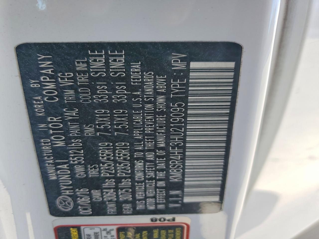 2017 Hyundai Santa fe se Ultimate