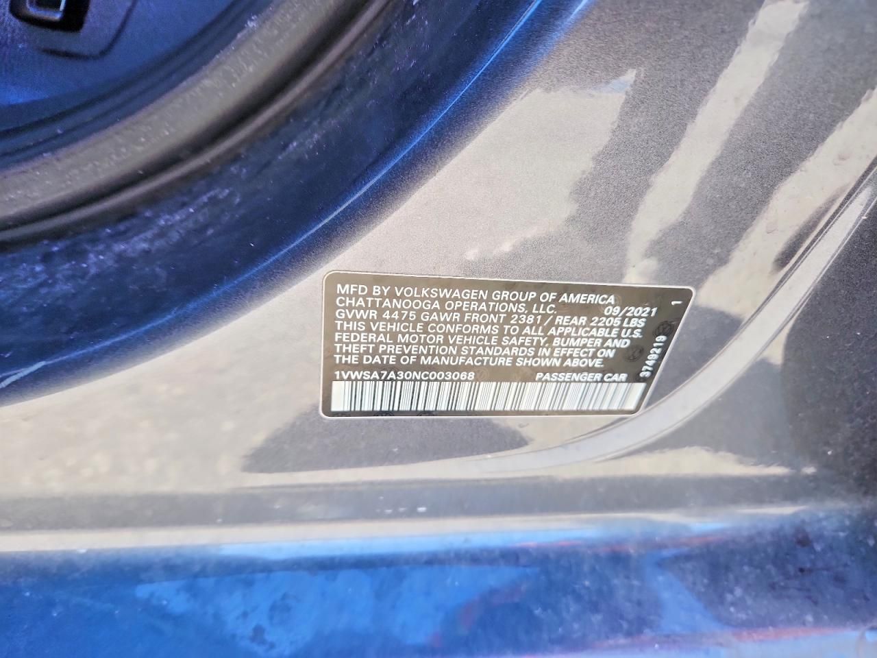 2022 Volkswagen Passat se