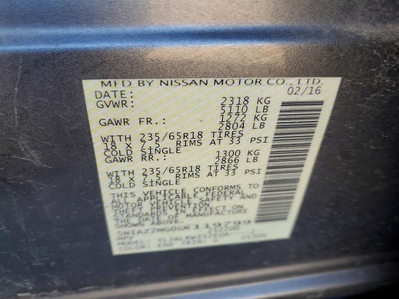 2016 Nissan Murano s